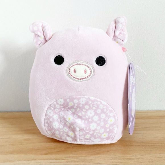 Squishmallow Peter the Pig Floral Belly 5 inch NWT - Picture 1 of 2